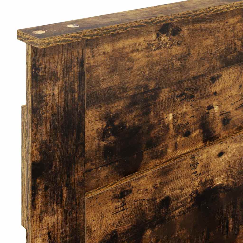 vidaXL Κεφαλάρι με κεφαλάρι Καπνιστό Δρύς 75 cm Επεξεργασμένο ξύλο