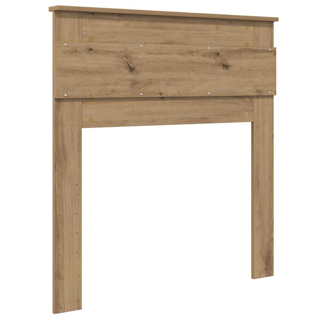 vidaXL Κεφαλάρι με κεφαλάρι Artisan Oak 75 cm Επεξεργασμένο ξύλο