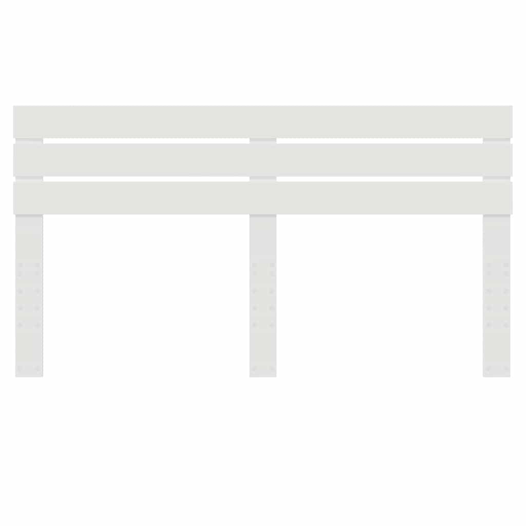 vidaXL Κεφαλάρι με κεφαλάρι Λευκό 180 cm Επεξεργασμένο ξύλο