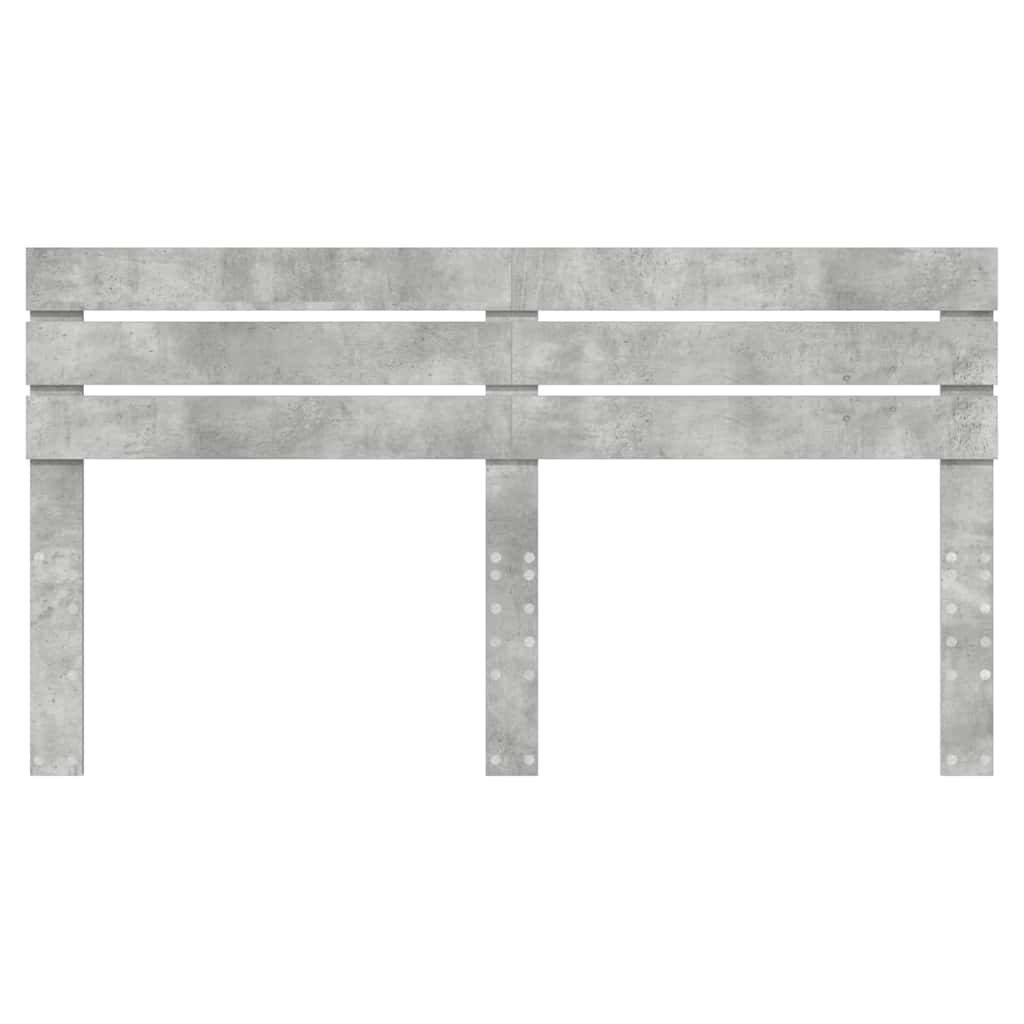 vidaXL Κεφαλάρι με κεφαλάρι Σκυρόδεμα Γκρι 180 cm Επεξεργασμένο ξύλο
