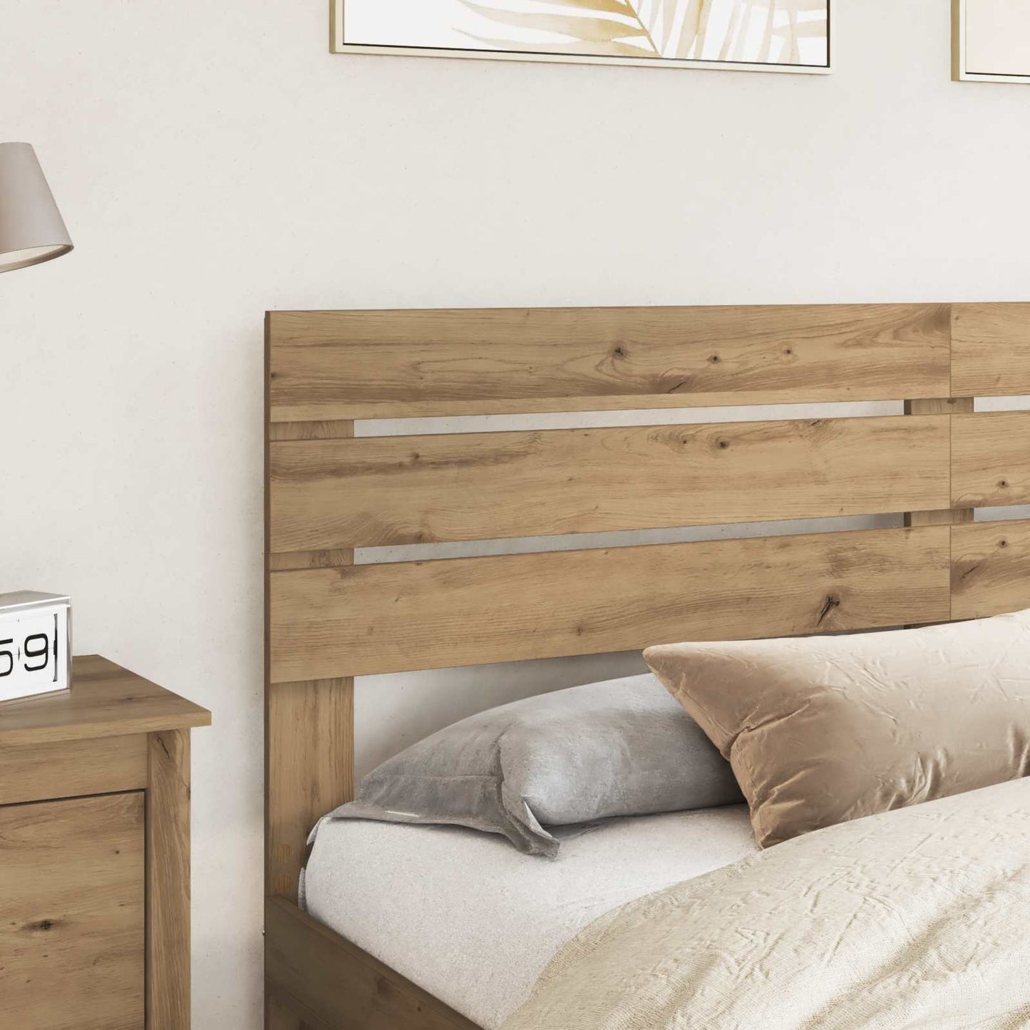 vidaXL Κεφαλάρι με κεφαλάρι Artisan Oak 180 cm Επεξεργασμένο ξύλο