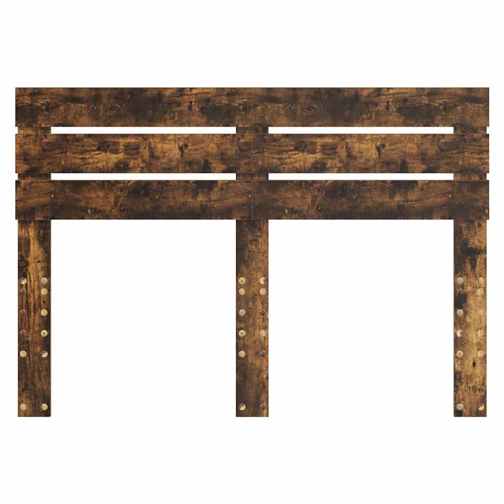 vidaXL Κεφαλάρι με κεφαλάρι Καπνιστό Δρύς 160 cm Επεξεργασμένο ξύλο