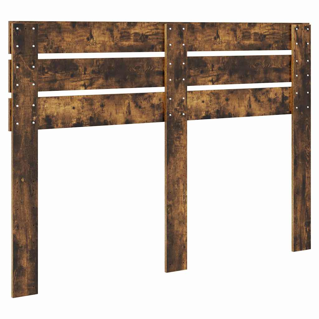 vidaXL Κεφαλάρι με κεφαλάρι Καπνιστό Δρύς 150 cm Επεξεργασμένο ξύλο