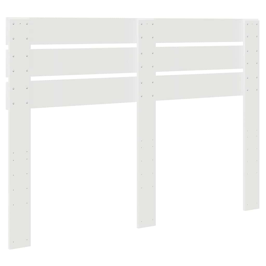 vidaXL Κεφαλάρι με κεφαλάρι Λευκό 140 cm Επεξεργασμένο ξύλο