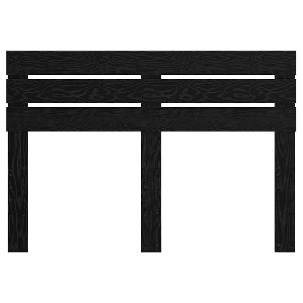 vidaXL Κεφαλάρι με κεφαλάρι Μαύρη Οξυά 140 cm Επεξεργασμένο ξύλο