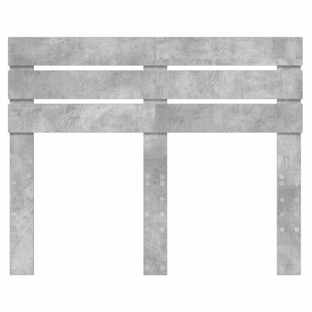 vidaXL Κεφαλάρι με κεφαλάρι Σκυρόδεμα Γκρι 135 cm Επεξεργασμένο ξύλο