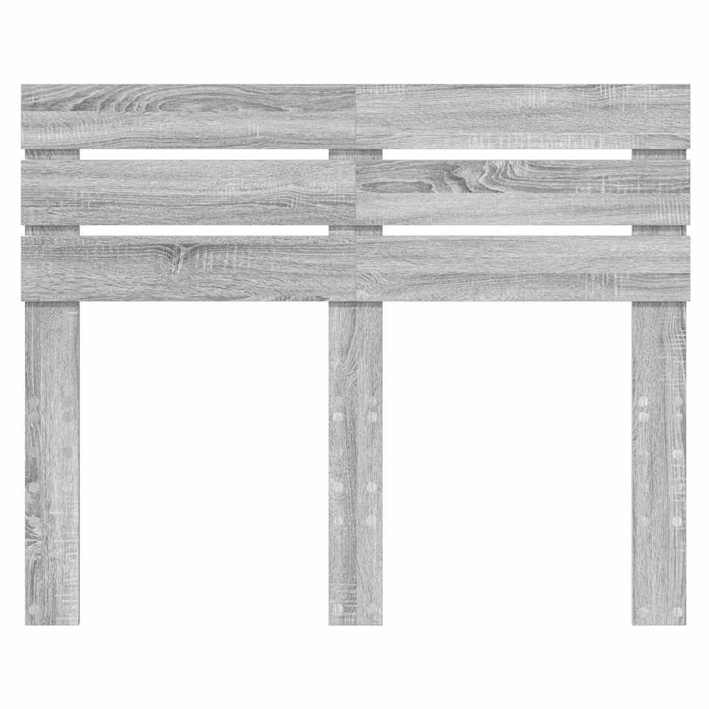 vidaXL Κεφαλάρι με κεφαλάρι Γκρίζο Σονομα 135 cm Επεξεργασμένο ξύλο