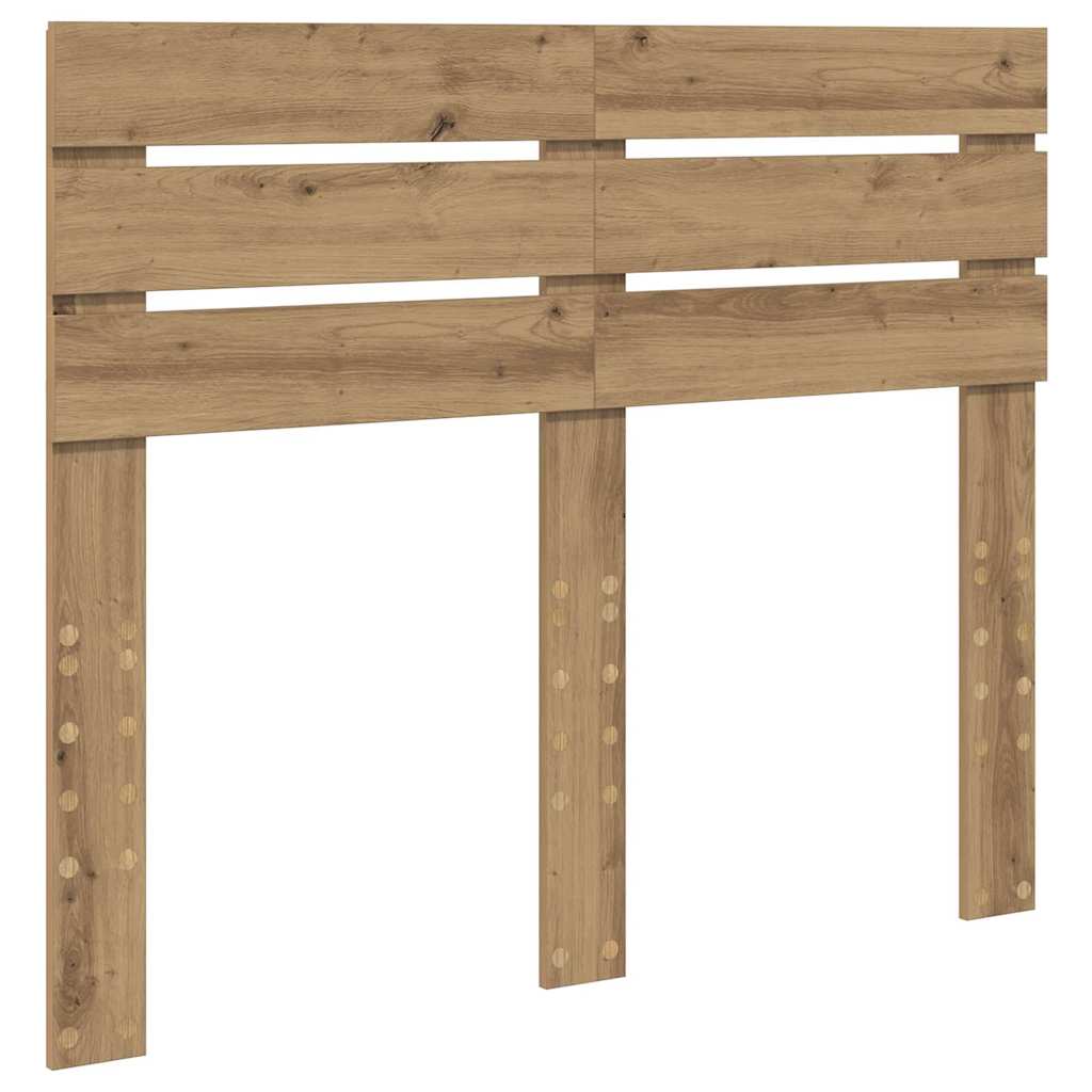 vidaXL Κεφαλάρι με κεφαλάρι Artisan Oak 135 cm Επεξεργασμένο ξύλο