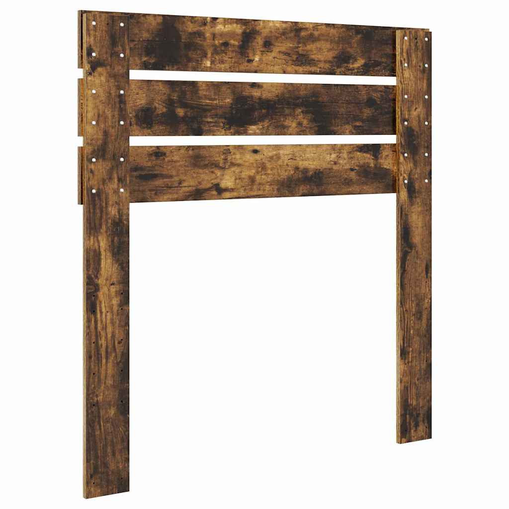 vidaXL Κεφαλάρι με κεφαλάρι Καπνιστό Δρύς 100 cm Επεξεργασμένο ξύλο