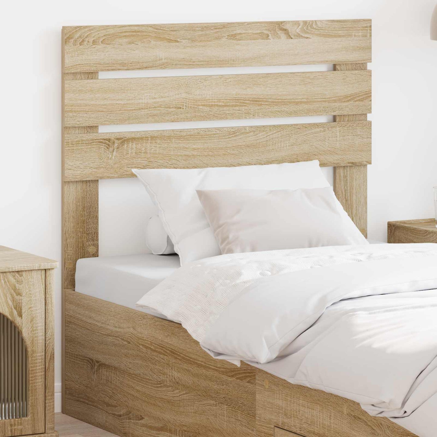 vidaXL Κεφαλάρι με κεφαλάρι Δρύς Sonoma 90 cm Επεξεργασμένο ξύλο