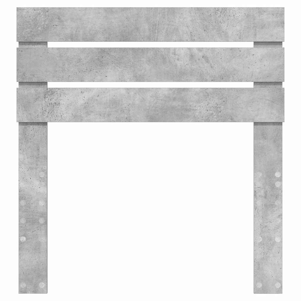 vidaXL Κεφαλάρι με κεφαλάρι Σκυρόδεμα Γκρι 90 cm Επεξεργασμένο ξύλο