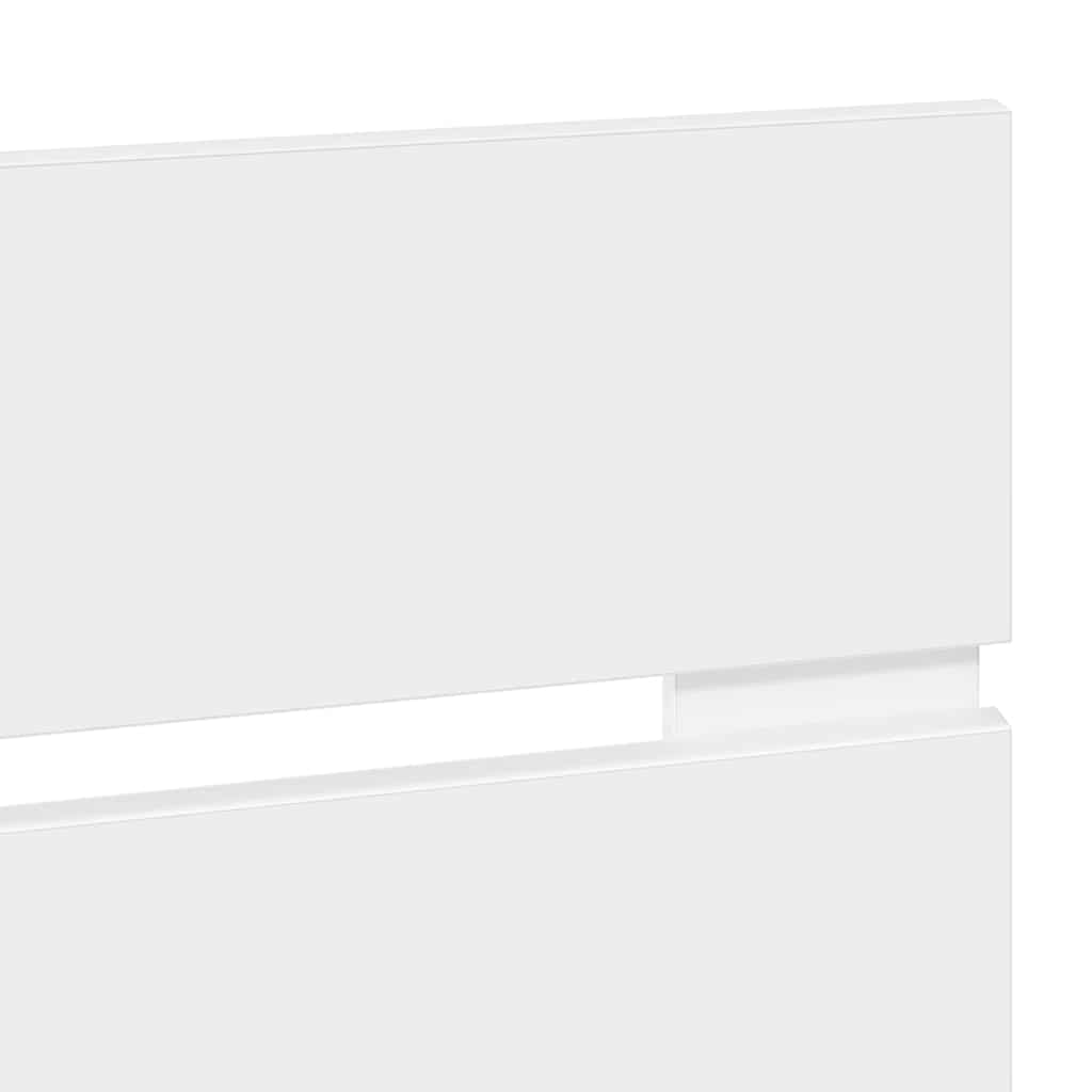 vidaXL Κεφαλάρι με κεφαλάρι Λευκό 80 cm Επεξεργασμένο ξύλο