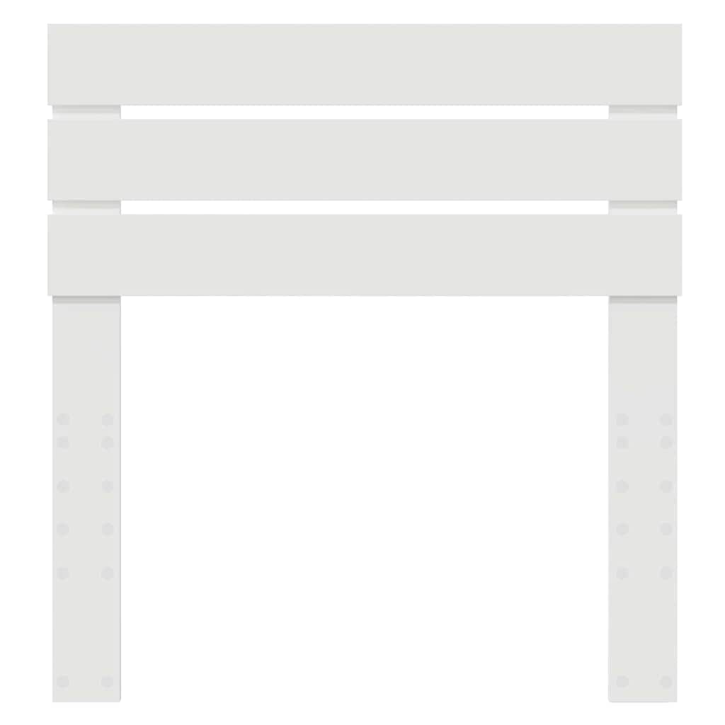 vidaXL Κεφαλάρι με κεφαλάρι Λευκό 80 cm Επεξεργασμένο ξύλο