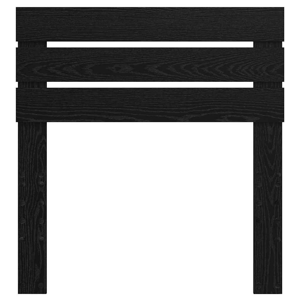 vidaXL Κεφαλάρι με κεφαλάρι Μαύρη Οξυά 75 cm Επεξεργασμένο ξύλο