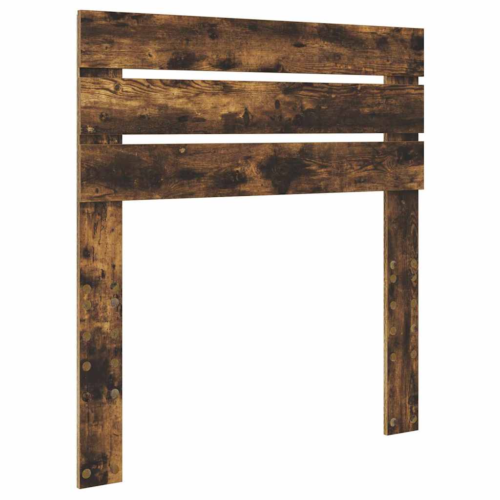 vidaXL Κεφαλάρι με κεφαλάρι Καπνιστό Δρύς 75 cm Επεξεργασμένο ξύλο