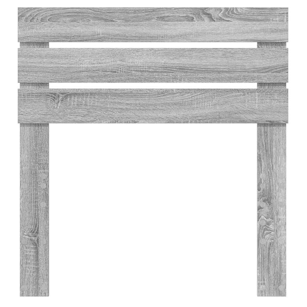 vidaXL Κεφαλάρι με κεφαλάρι Γκρίζο Σονομα 75 cm Επεξεργασμένο ξύλο