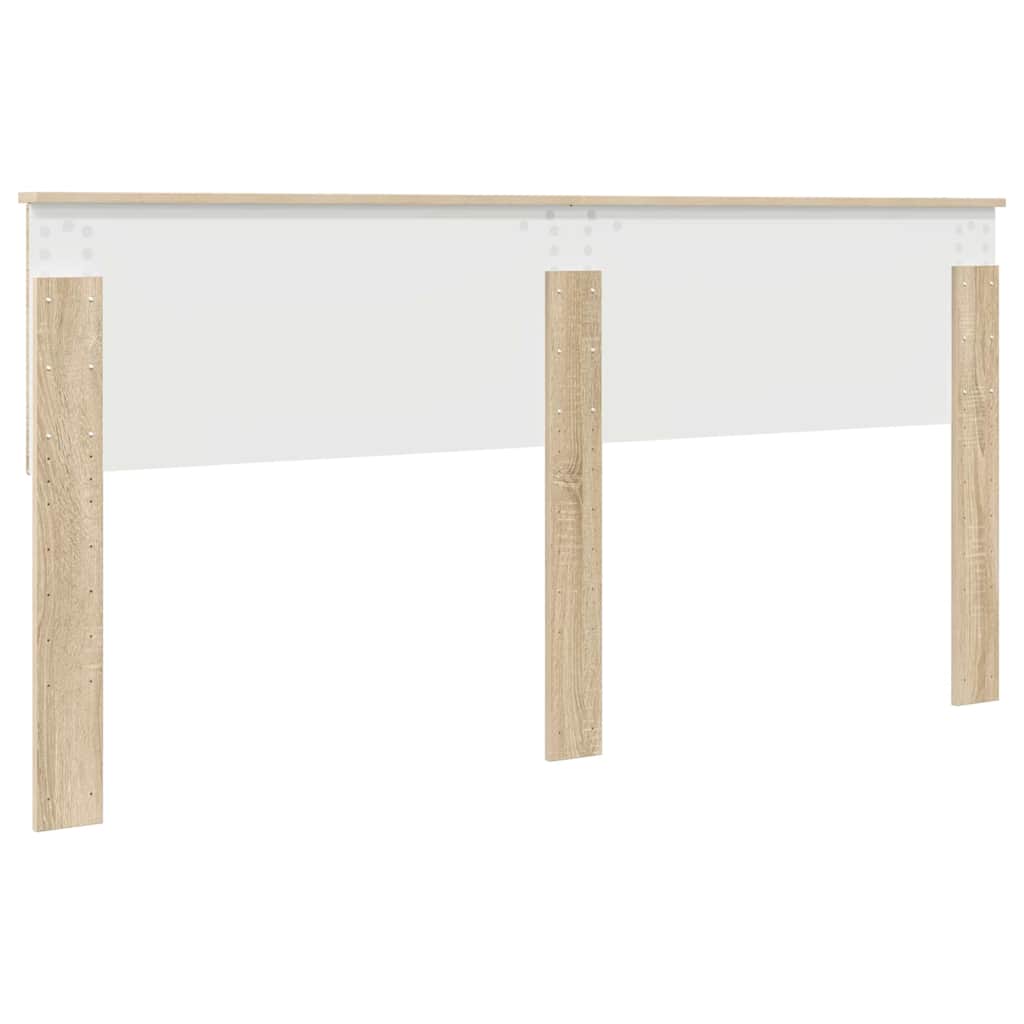 vidaXL Κεφαλάρι με κεφαλάρι Δρύς Sonoma 200 cm Επεξεργασμένο ξύλο