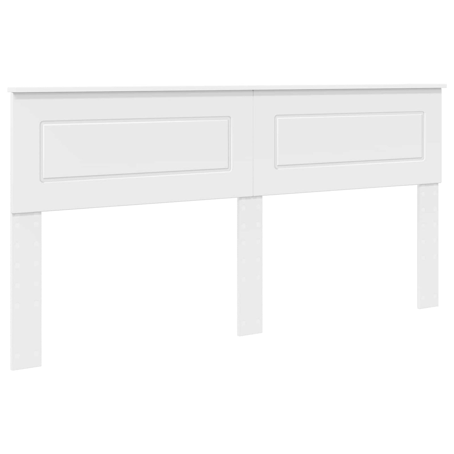 vidaXL Κεφαλάρι με κεφαλάρι Λευκό 180 cm Επεξεργασμένο ξύλο