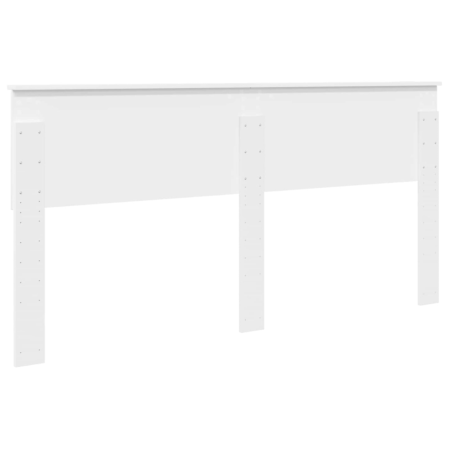 vidaXL Κεφαλάρι με κεφαλάρι Λευκό 180 cm Επεξεργασμένο ξύλο