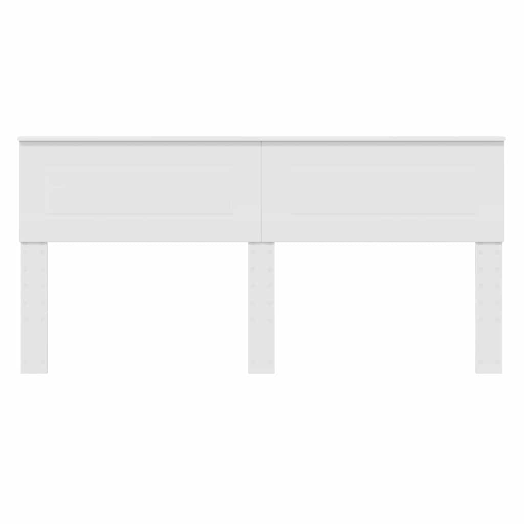 vidaXL Κεφαλάρι με κεφαλάρι Λευκό 180 cm Επεξεργασμένο ξύλο
