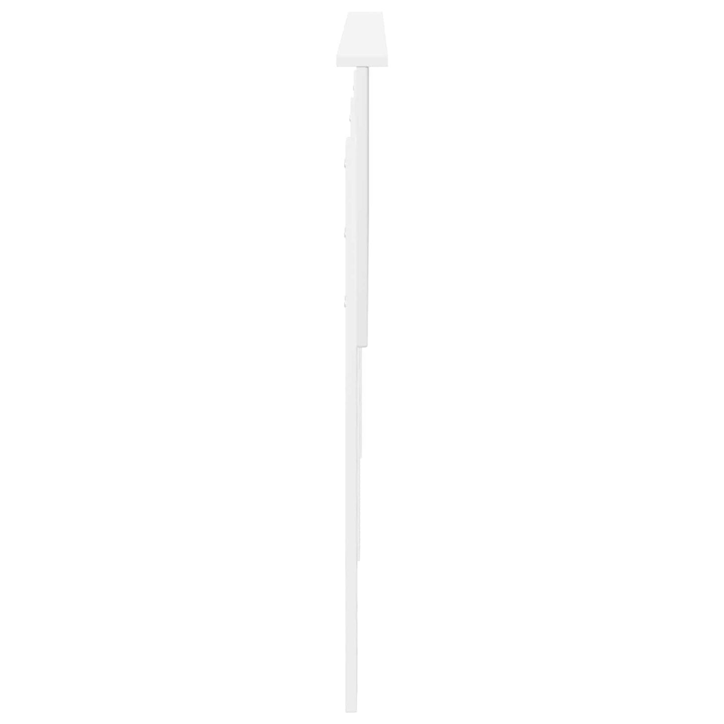 vidaXL Κεφαλάρι με κεφαλάρι Λευκό 180 cm Επεξεργασμένο ξύλο