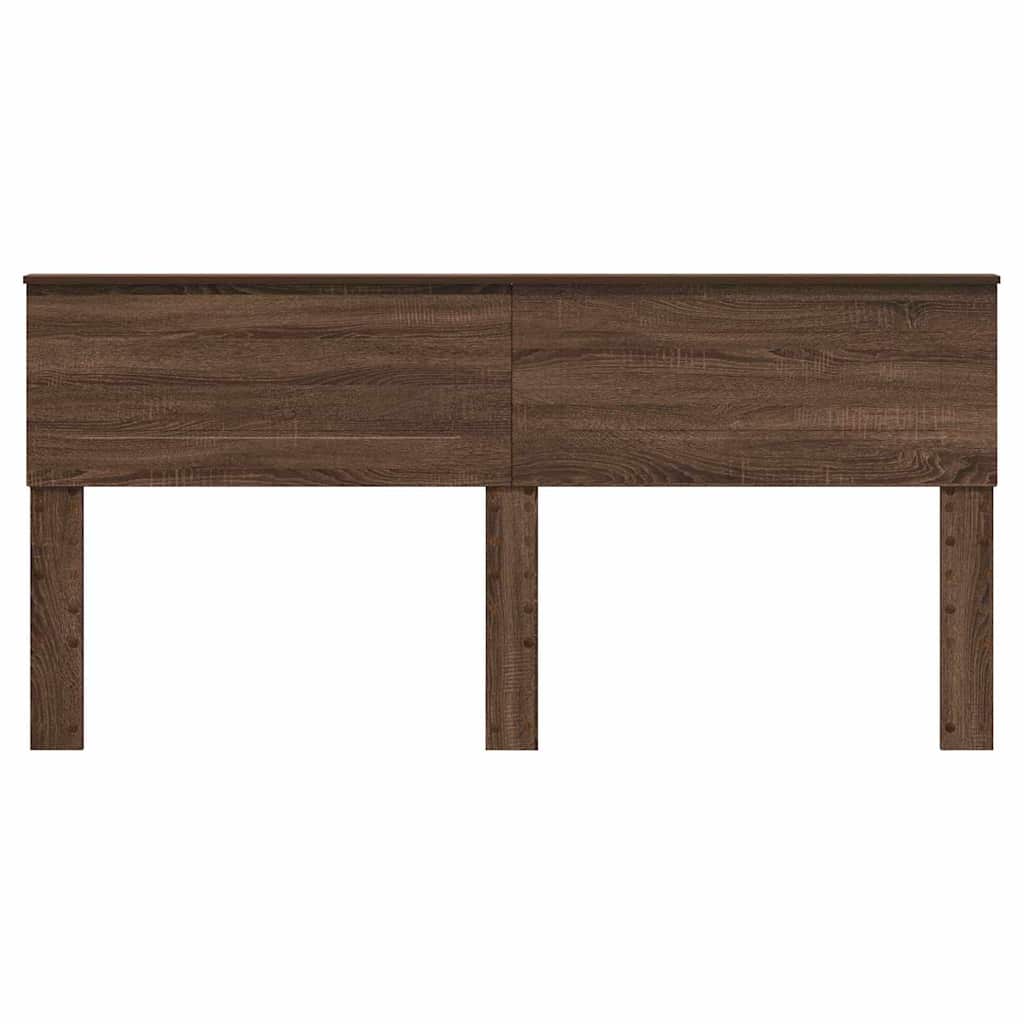 vidaXL Κεφαλάρι με κεφαλάρι Καφέ δρυς 180 cm Επεξεργασμένο ξύλο