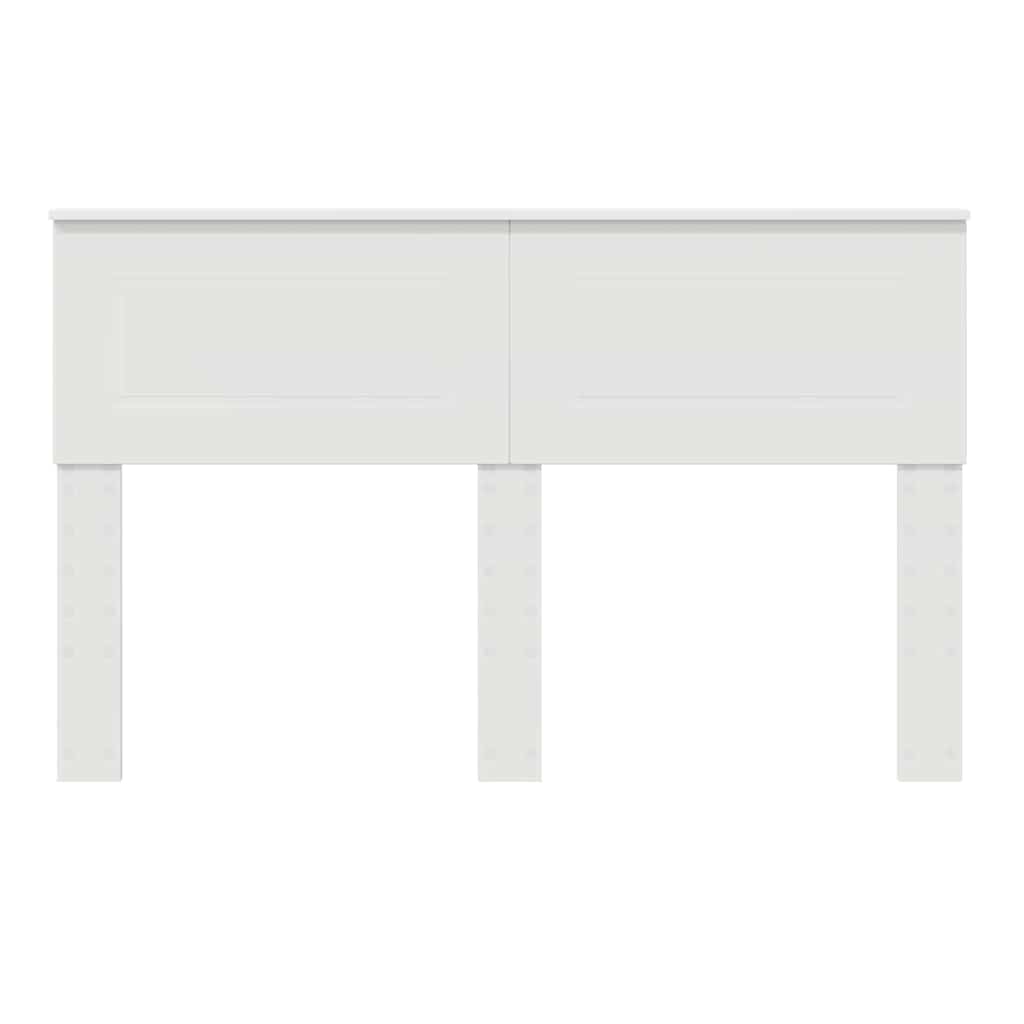 vidaXL Κεφαλάρι με κεφαλάρι Λευκό 160 cm Επεξεργασμένο ξύλο