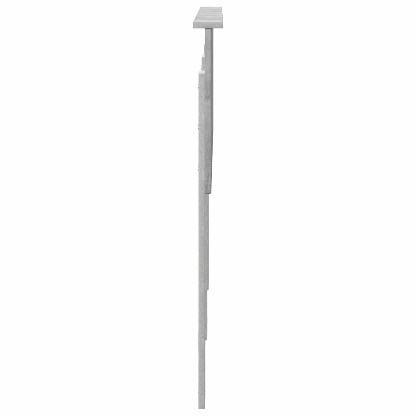 vidaXL Κεφαλάρι με κεφαλάρι Σκυρόδεμα Γκρι 160 cm Επεξεργασμένο ξύλο