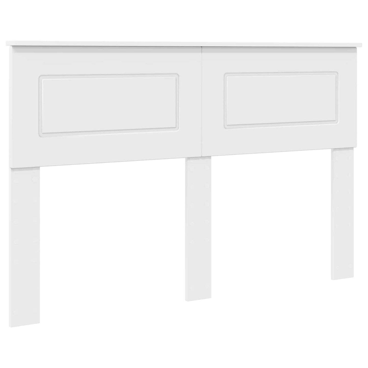 vidaXL Κεφαλάρι με κεφαλάρι Λευκό 140 cm Επεξεργασμένο ξύλο