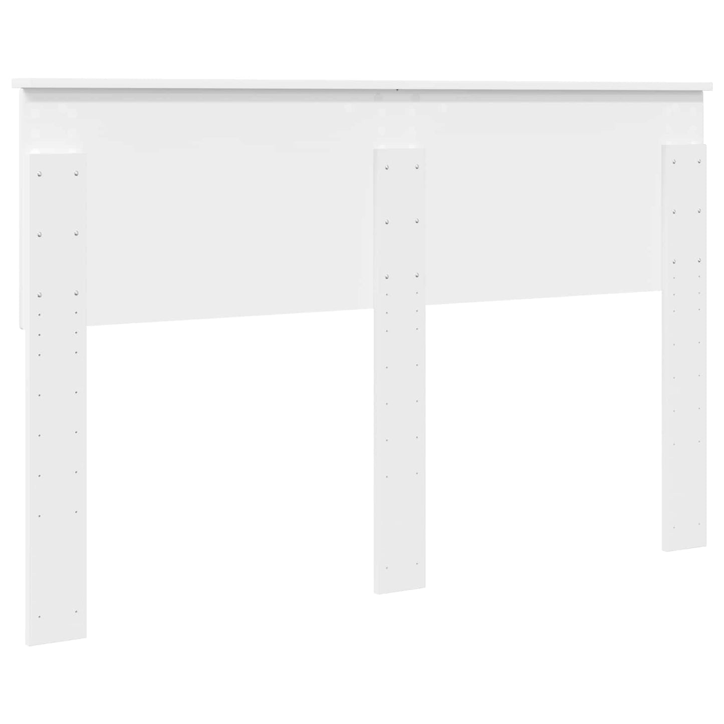 vidaXL Κεφαλάρι με κεφαλάρι Λευκό 140 cm Επεξεργασμένο ξύλο