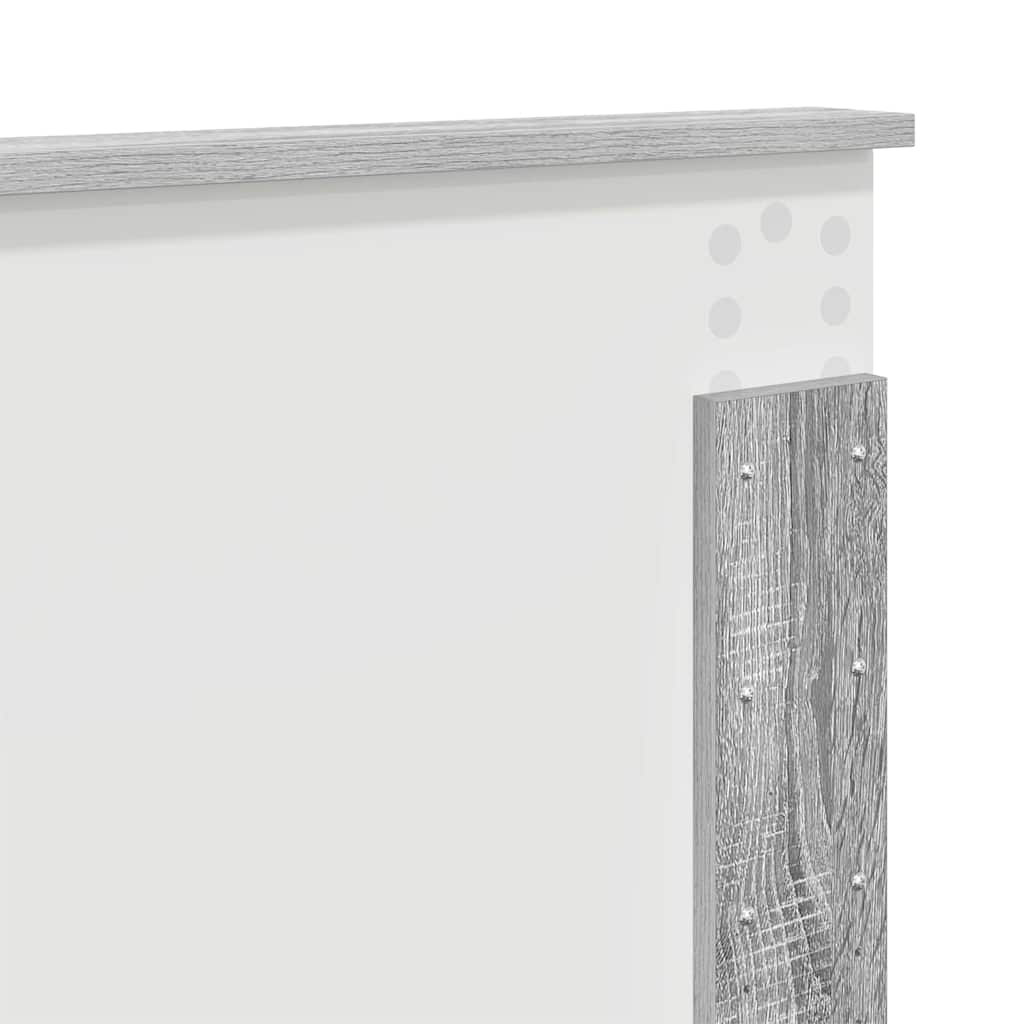 vidaXL Κεφαλάρι με κεφαλάρι Γκρίζο Σονομα 135 cm Επεξεργασμένο ξύλο