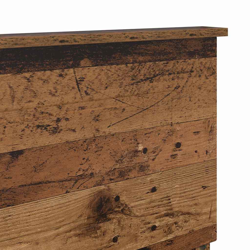 vidaXL Κεφαλάρι με κεφαλάρι Παλιό Ξύλο 135 cm Επεξεργασμένο ξύλο