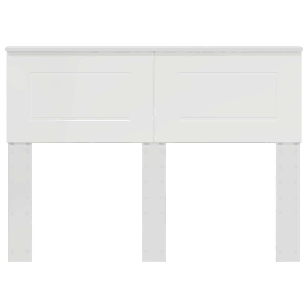 vidaXL Κεφαλάρι με κεφαλάρι Λαμπερό Λευκό 120 cm Επεξεργασμένο ξύλο