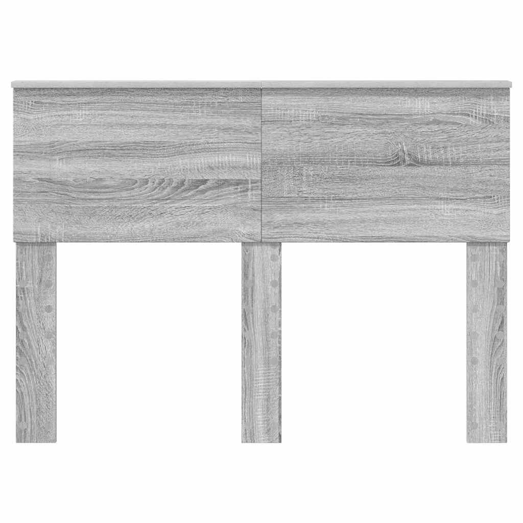 vidaXL Κεφαλάρι με κεφαλάρι Γκρίζο Σονομα 120 cm Επεξεργασμένο ξύλο