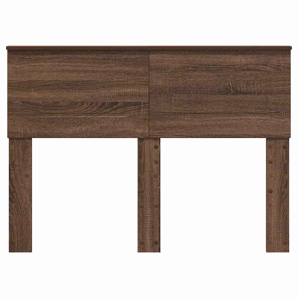 vidaXL Κεφαλάρι με κεφαλάρι Καφέ δρυς 120 cm Επεξεργασμένο ξύλο