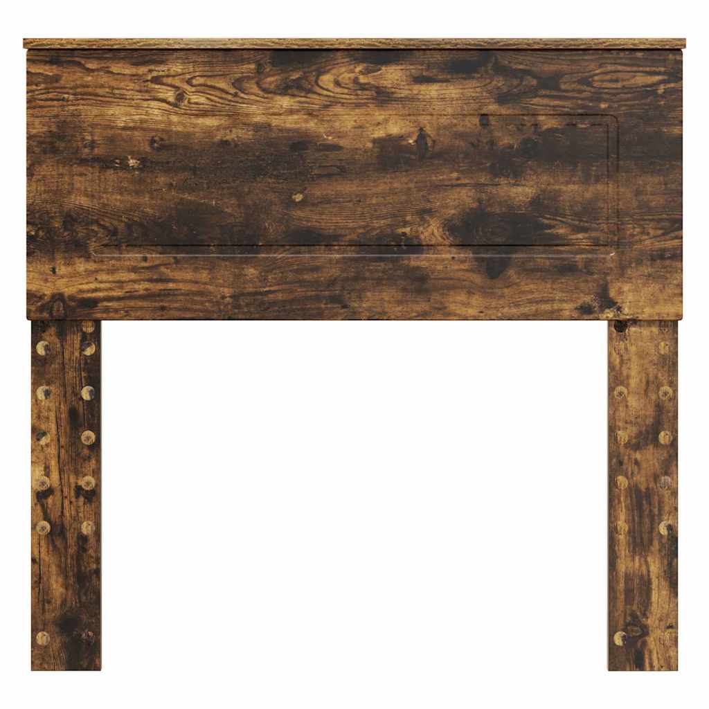 vidaXL Κεφαλάρι με κεφαλάρι Καπνιστό Δρύς 80 cm Επεξεργασμένο ξύλο