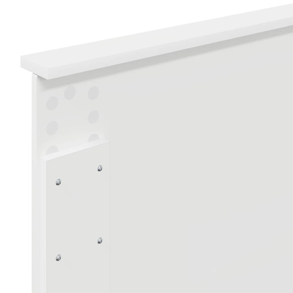 vidaXL Κεφαλάρι με κεφαλάρι Λευκό 75 cm Επεξεργασμένο ξύλο