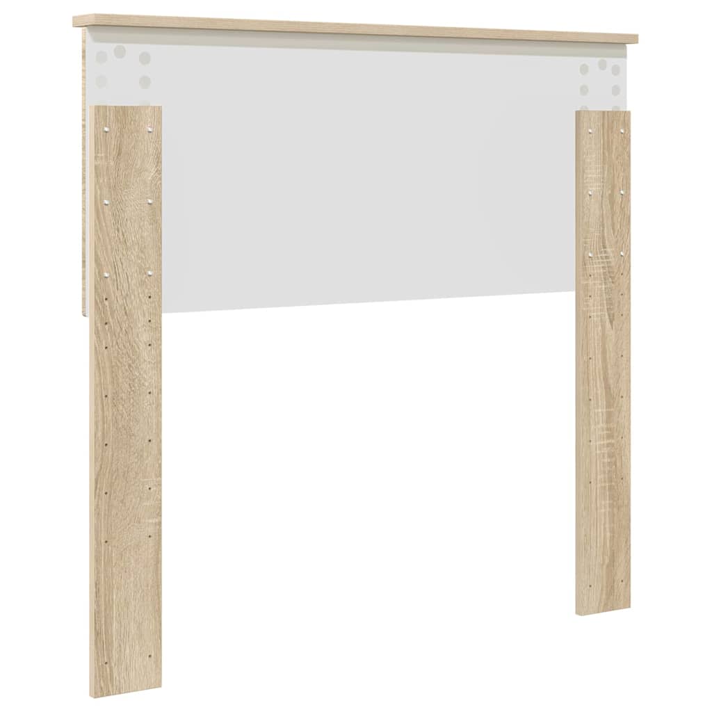 vidaXL Κεφαλάρι με κεφαλάρι Δρύς Sonoma 75 cm Επεξεργασμένο ξύλο