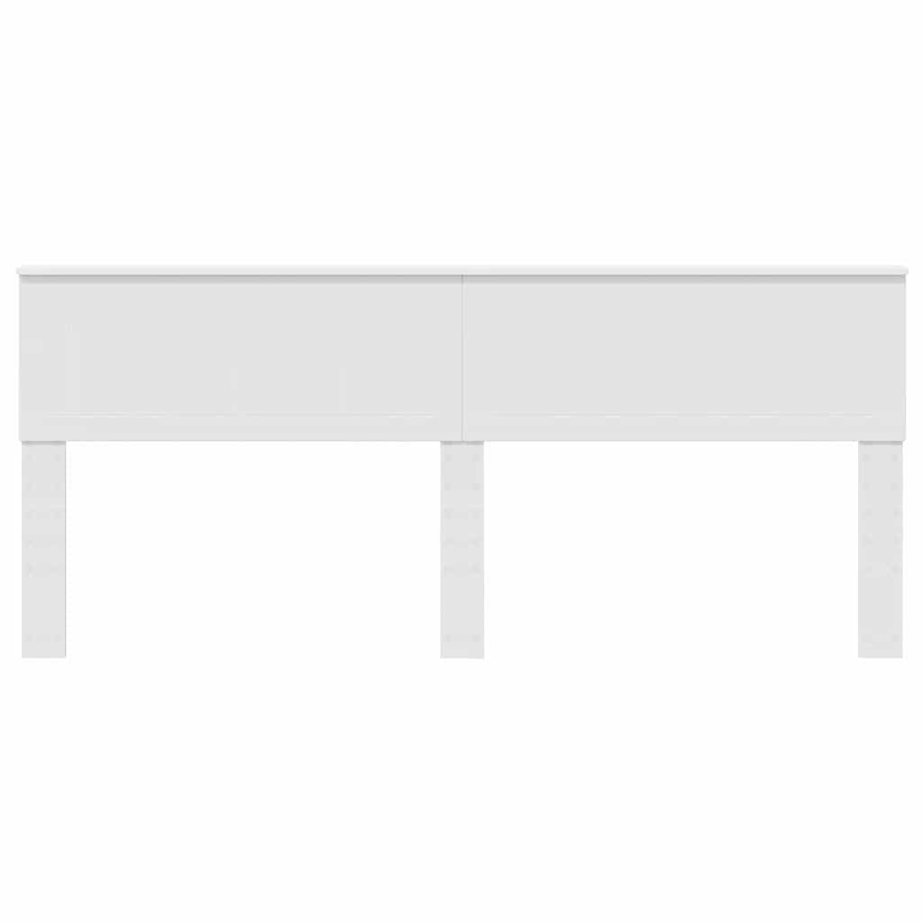 vidaXL Κεφαλάρι με κεφαλάρι Λευκό 200 cm Επεξεργασμένο ξύλο