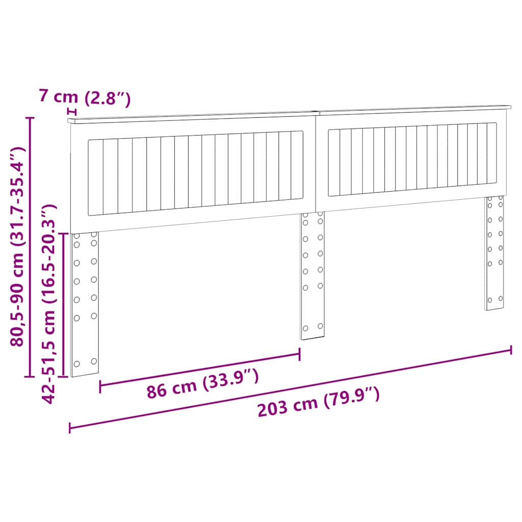 vidaXL Κεφαλάρι με κεφαλάρι Σκυρόδεμα Γκρι 200 cm Επεξεργασμένο ξύλο