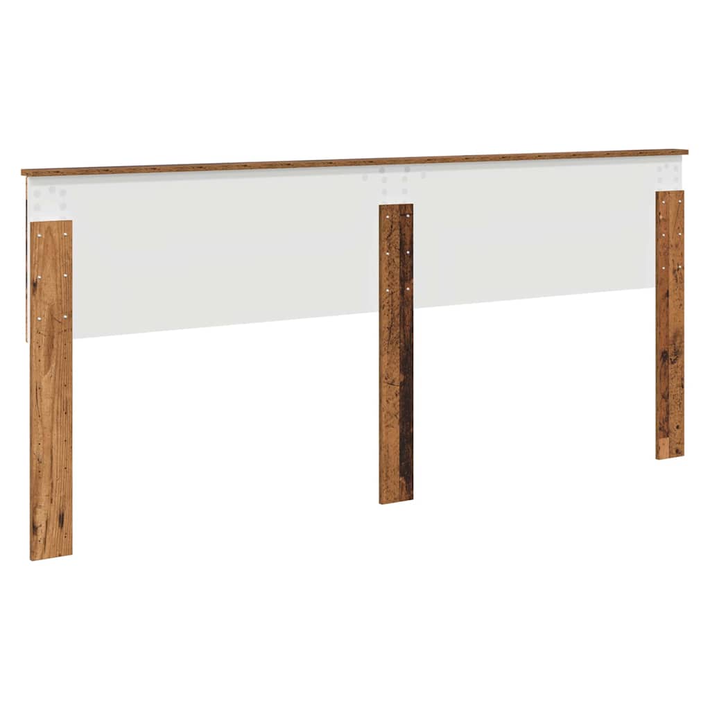 vidaXL Κεφαλάρι με κεφαλάρι Παλιό Ξύλο 200 cm Επεξεργασμένο ξύλο