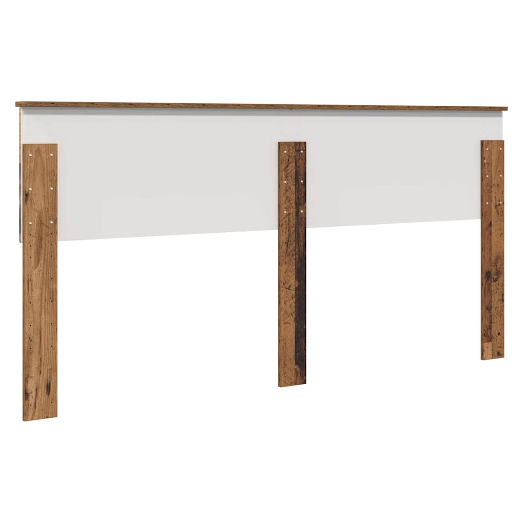 vidaXL Κεφαλάρι με κεφαλάρι Παλιό Ξύλο 160 cm Επεξεργασμένο ξύλο
