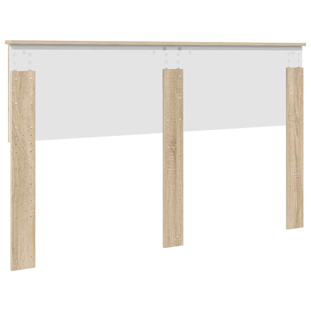 vidaXL Κεφαλάρι με κεφαλάρι Δρύς Sonoma 150 cm Επεξεργασμένο ξύλο
