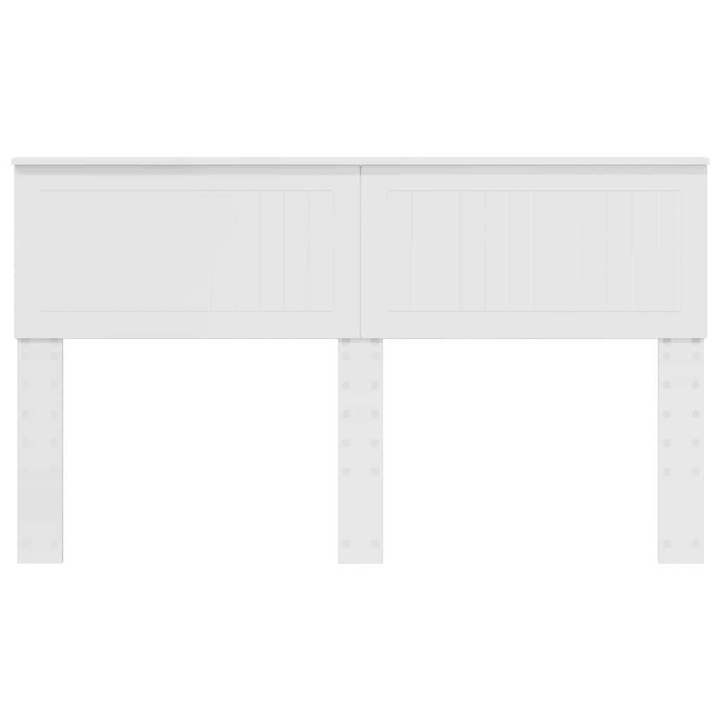 vidaXL Κεφαλάρι με κεφαλάρι Λαμπερό Λευκό 150 cm Επεξεργασμένο ξύλο