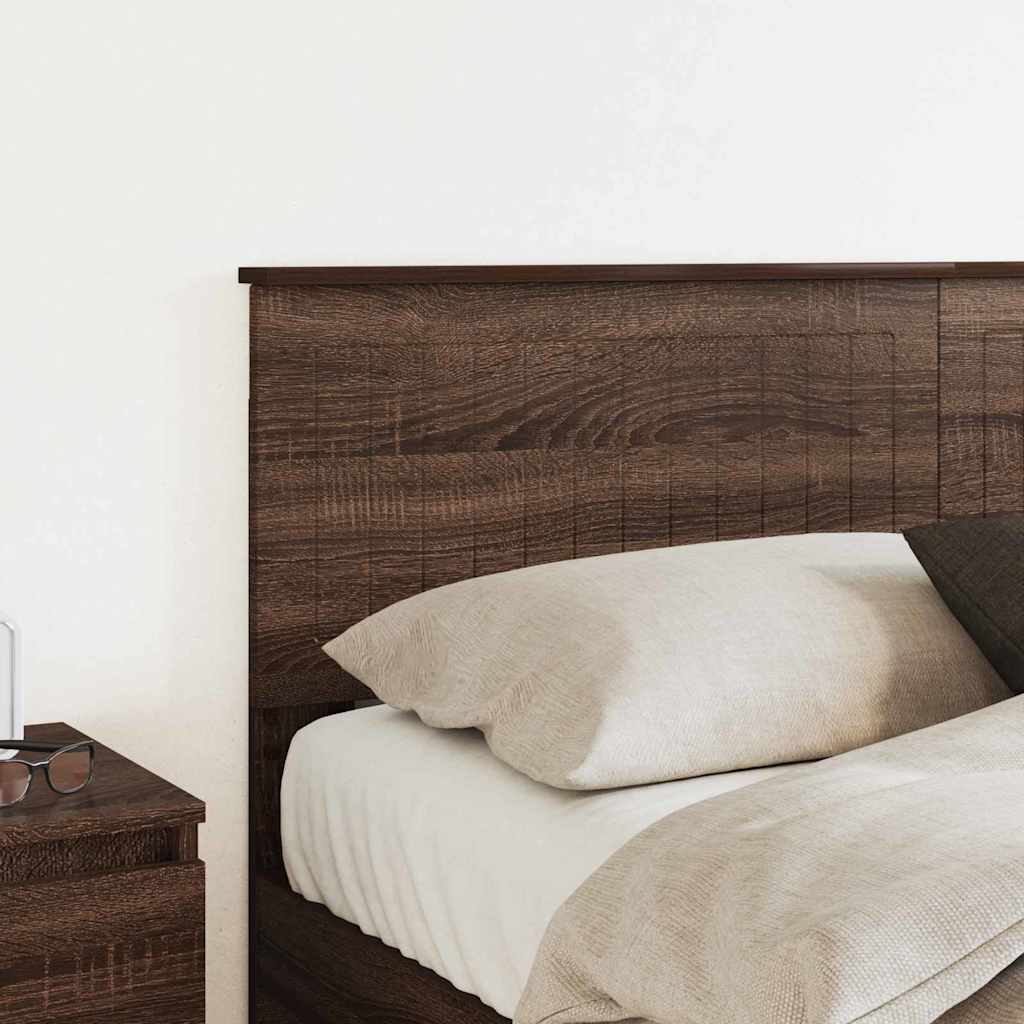 vidaXL Κεφαλάρι με κεφαλάρι Καφέ δρυς 150 cm Επεξεργασμένο ξύλο