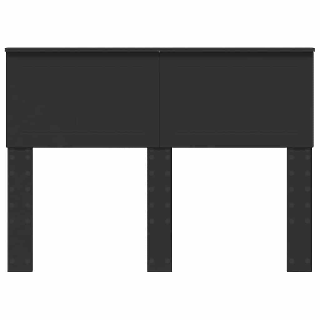 vidaXL Κεφαλάρι με κεφαλάρι Μαύρη Οξυά 135 cm Επεξεργασμένο ξύλο