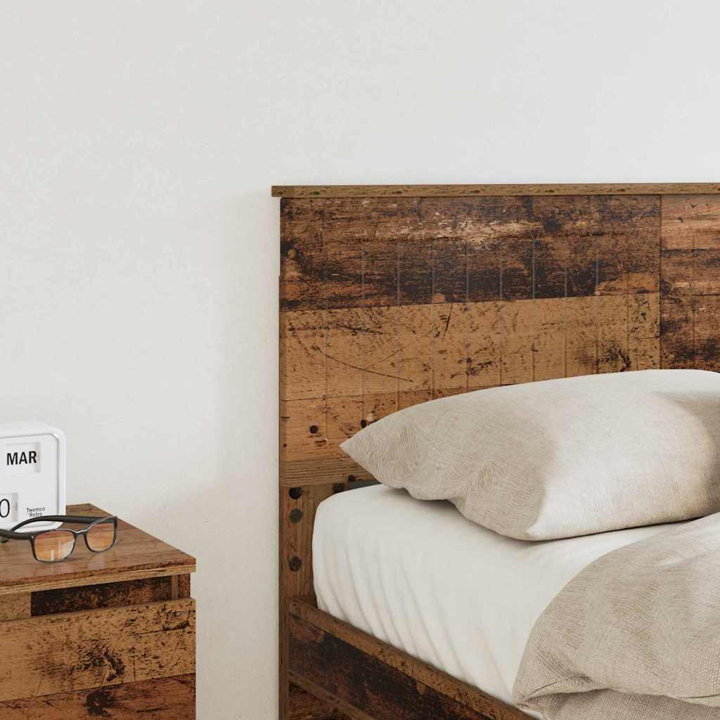 vidaXL Κεφαλάρι με κεφαλάρι Παλιό Ξύλο 135 cm Επεξεργασμένο ξύλο