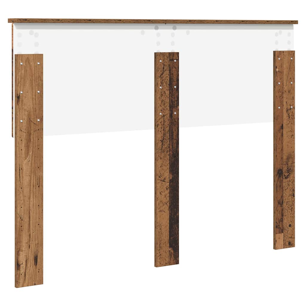 vidaXL Κεφαλάρι με κεφαλάρι Παλιό Ξύλο 135 cm Επεξεργασμένο ξύλο