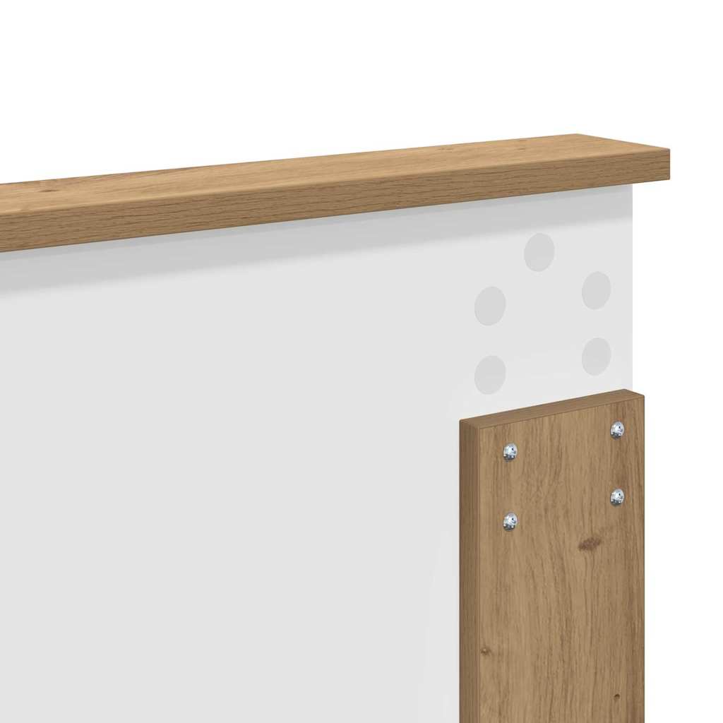 vidaXL Κεφαλάρι με κεφαλάρι Artisan Oak 135 cm Επεξεργασμένο ξύλο