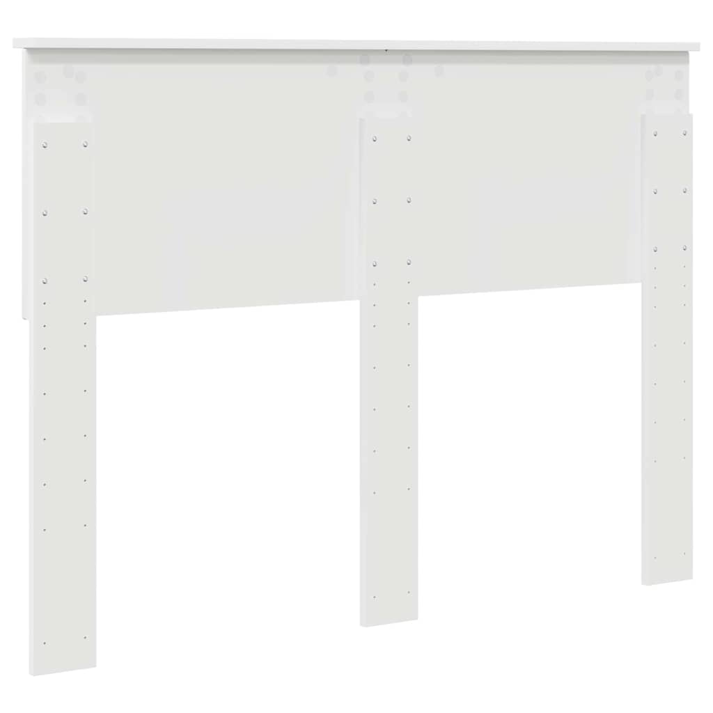 vidaXL Κεφαλάρι με κεφαλάρι Λευκό 120 cm Επεξεργασμένο ξύλο